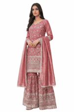 Presenting New Designer Collection in GMY Silk (Pink) - Image 2