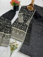 Presenting New Designer Collection in GMY Silk (Black) - Image 8