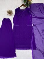 PLAZO WITH DUPATTA (Blue) - Image 2