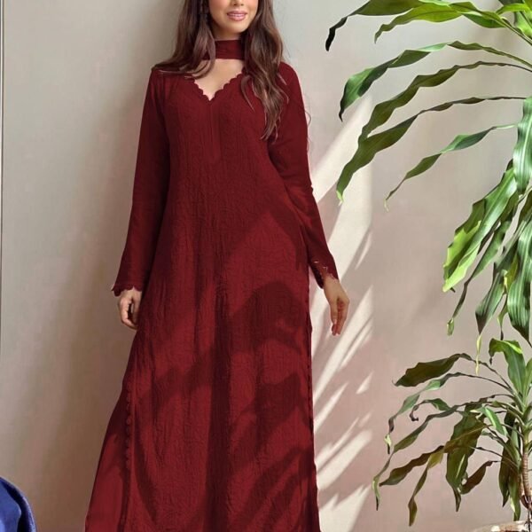 PLAZO WITH DUPATTA (Maroon)