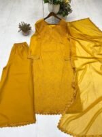 PLAZO WITH DUPATTA (Yellow) - Image 2