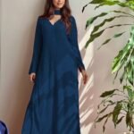 PLAZO WITH DUPATTA (Navy Blue)