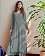 PLAZO WITH DUPATTA (Grey)