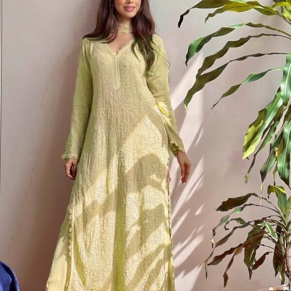 PLAZO WITH DUPATTA (Lemon Yellow)
