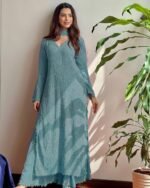PLAZO WITH DUPATTA (Teal)