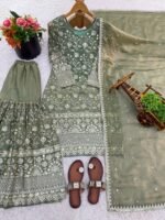 Presenting New Designer Collection in GMY Silk (Green) - Image 6