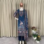 Perfect for Party & Wedding – Designer Printed Pant Set with Mirror Work