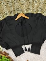 Premium Anarkali Gown Set – Showroom Finished Collection (Black) - Image 5