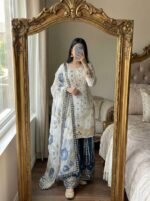 Presenting New Designer Collection in GMY Silk (Blue) - Image 3