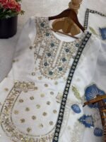 Presenting New Designer Collection in GMY Silk (Blue) - Image 10