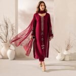 Festival Special 3 Pcs Chanderi Silk Embroidered Suit Set